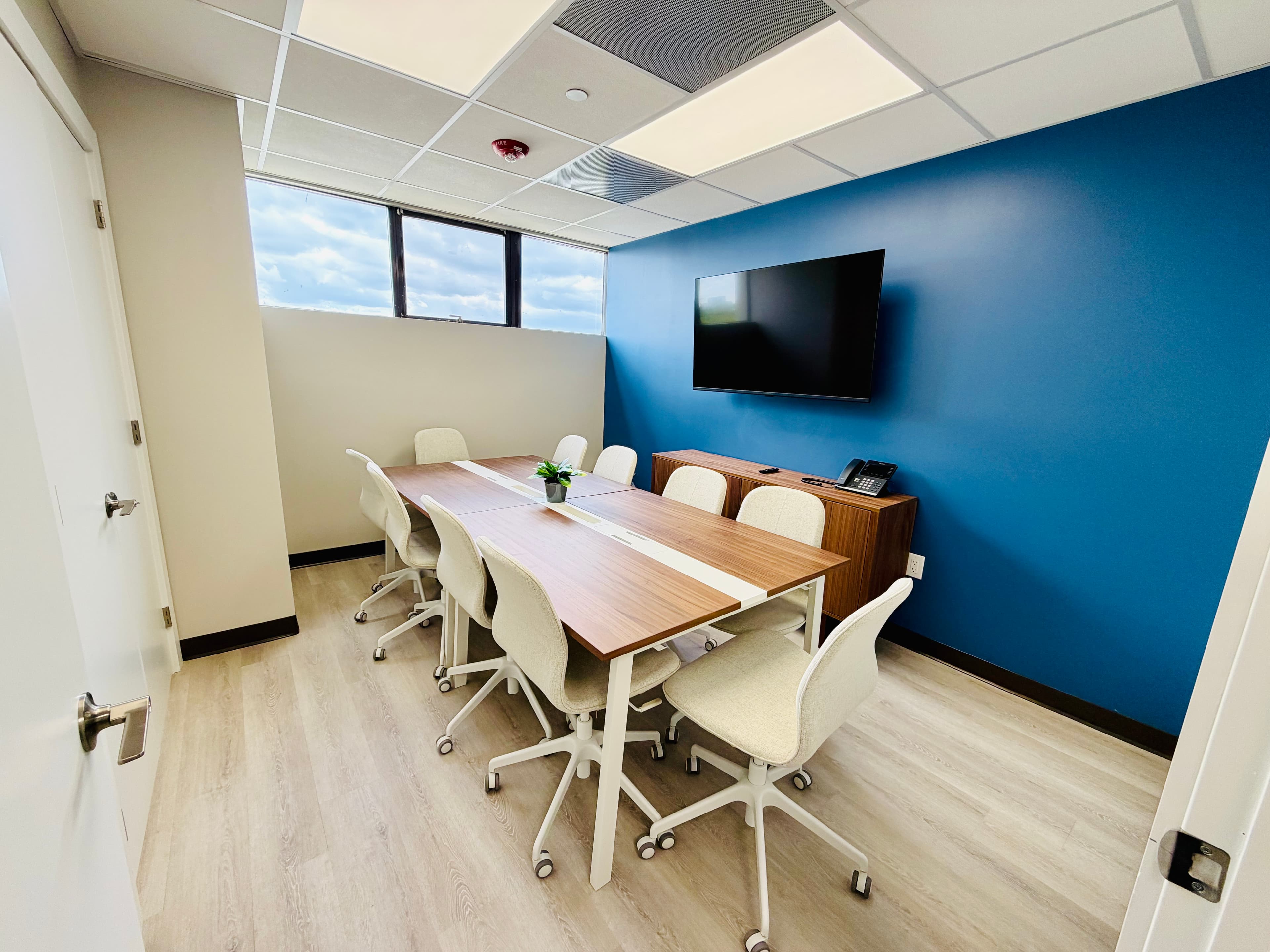 Conference room for care team coordination and consultations